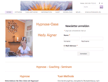 Tablet Screenshot of hypnose-oase.at